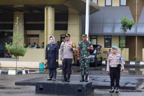 Polres Sukoharjo Siapkan Langkah Mitigasi Bencana Melalui Apel Kesiapsiagaan