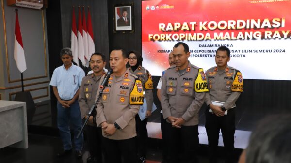 Polresta Malang Kota Bersiap Operasi Lilin Semeru, Fokus Perayaan Natal