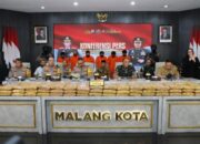 Polresta Malang Kota Ungkap Sindikat Antar Provinsi, 166 Kg Ganja