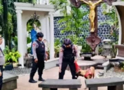 Polrestabes Semarang Sterilisasi Gereja Untuk Pastikan Keamanan Natal