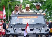 Presiden Prabowo Disambut Meriah Dalam Pembukaan Apel Kasatwil Polri 2024