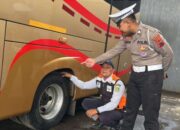 Persiapan Libur Nataru, Satlantas Polresta Banyumas Gelar Ramp Check Bus