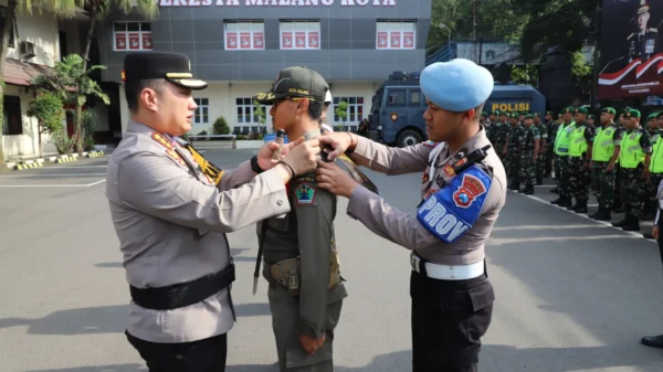 Pengamanan Natal dan Tahun Baru di Malang, Ratusan Personel Diterjunkan