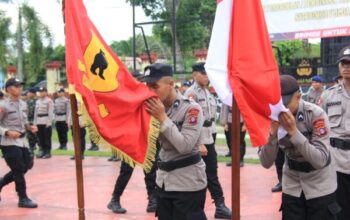 Sambut 63 Personel Baru, Brimob Polda Kalteng Gelar Upacara Merah