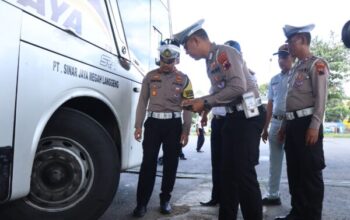 Satlantas Polres Banjarnegara Cek Kesiapan Angkutan Umum Untuk Operasi Lilin