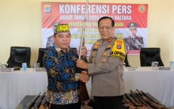 Stabilitas Keamanan Terjaga, Kapolda Kaltara Musnahkan Senjata Api Rakitan Pasca