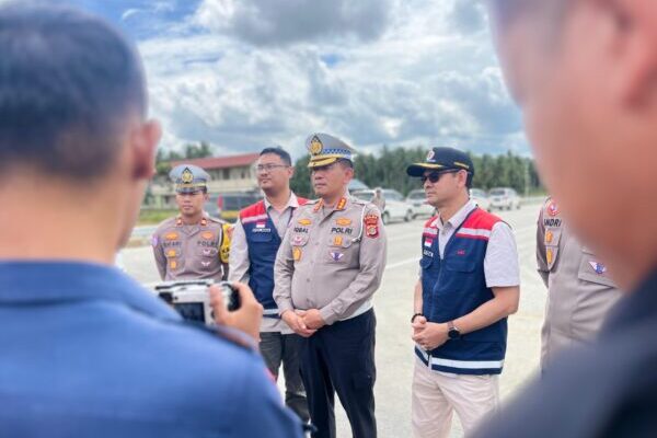 Dirlantas Polda Aceh Tinjau Pos Pengamanan Nataru di Tol Padang Tiji