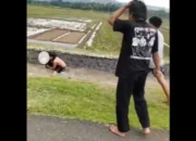 Viral, Perkelahian Kelompok Remaja Di Banjarnegara Berakhir Di Parit