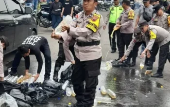 Acara Komunitas Dua Tak Di Sirkuit Mijen, Polrestabes Semarang Razia