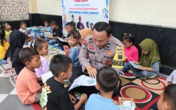 Aipda Sugimin Bawa Literasi Ke Desa Dengan Perpustakaan Keliling