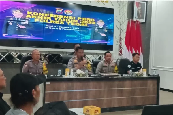 Laporan Akhir Tahun Polres Tegal, Kamtibmas Aman tapi Tawuran Pelajar Diwaspadai