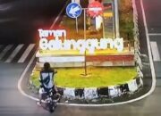 Aksi Perusakan Logo Taman Galunggung Di Malang Terekam Cctv