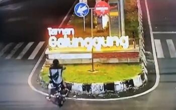 Aksi Perusakan Logo Taman Galunggung Di Malang Terekam Cctv