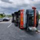 Bus Rosalia Indah Terguling Di Tol Semarang Solo Km 484, Penumpang