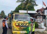 Cegah Kerusakan Jalan, Satlantas Polresta Pati Tertibkan Dump Truck Overload