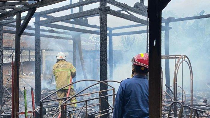 Diduga Konsleting Listrik, Tk Di Cawas Klaten Terbakar Habis