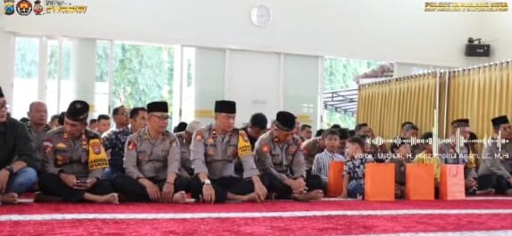 Doa Bersama Dan Santunan Anak Yatim, Polresta Malang Kota Sambut