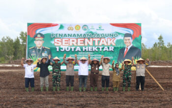 Dukung Asta Cita Presiden, Polda Kalteng Tanam Jagung Di Lahan