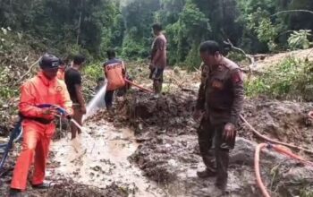 Evakuasi Korban Longsor Di Tumbang Mahuroi Berlanjut, Polres Gunung Mas