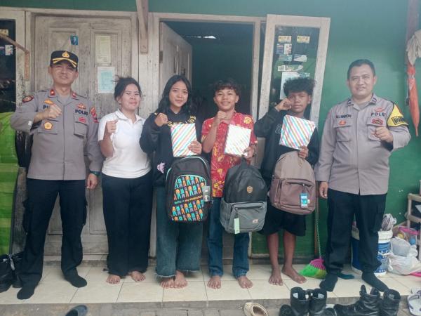 Inisiatif Polsek Purwokerto Selatan: Tiga Anak Yatim Putus Sekolah Kembali