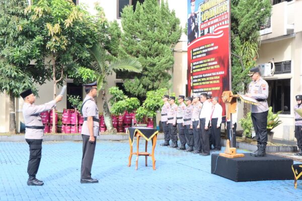 Kapolsek Banjarmangu Resmi Berganti, Kapolres Banjarnegara Pimpin Sertijab