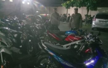 Kapolsek Kartasura Turun Ke Jalan, Puluhan Motor Knalpot Brong Disita