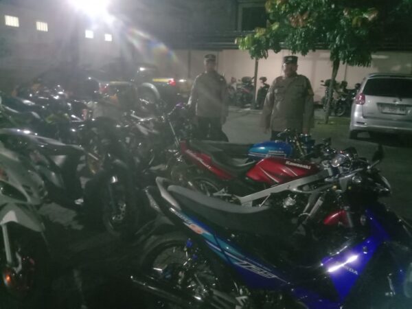 Kapolsek Kartasura Turun Ke Jalan, Puluhan Motor Knalpot Brong Disita