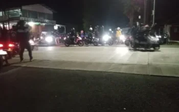 Kecelakaan Warnai Konvoi Pemuda Di Gumantar Sragen, Satu Orang Cedera