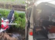 Kecelakaan Di Klaten: Dua Pemuda Tercebur Ke Parit Sawah Diduga