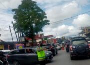 Cegah Kemacetan, Polres Humbahas Larang Pedagang Manfaatkan Bahu Jalan untuk Berjualan