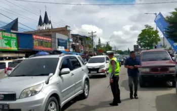 Lalu Lintas Di Humbahas Padat, Volume Kendaraan Terpantau Meningkat