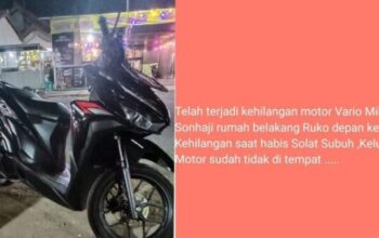 Maling Gasak Honda Vario Di Tegal, Manfaatkan Hujan Untuk Beraksi