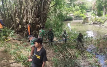 Personel Gabungan Siaga Di Kali Bedodo Dan Kali Buntung Sukoharjo,