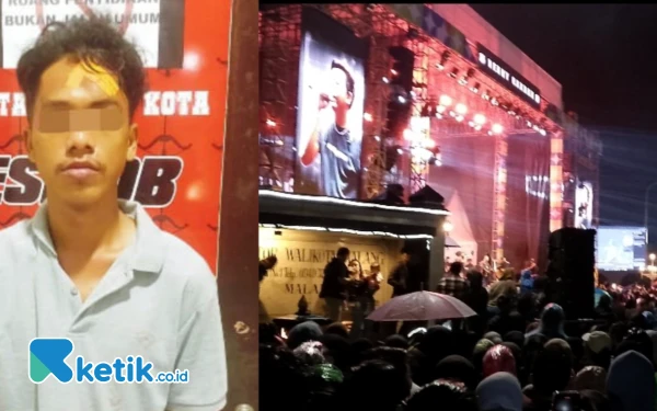 Ketahuan Mencopet di Konser Denny Caknan, Warga Surabaya Ditangkap Polisi di Malang