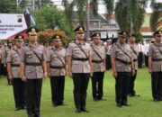 Polres Batang Lepas Lima Pejabat Lama, Sambut Empat Perwira Baru