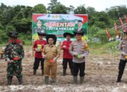 Polres Lamandau Gelar Penanaman Jagung Serentak, Wujudkan Asta Cita Program