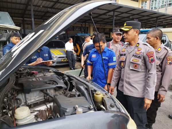 Polres Semarang Audit Ratusan Kendaraan Dinas Anggota Untuk Keperluan Operasional