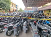 Polres Sragen Tindak Tegas Balap Liar, Ratusan Motor Diamankan