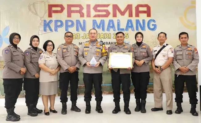 Polresta Malang Kota Raih Peringkat 2 Satker Terbaik Tingkat Nasional