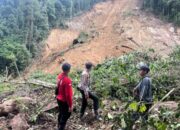 Tantangan Berat Polsek Kahayan Hulu Utara Evakuasi Korban Longsor di Damang Batu