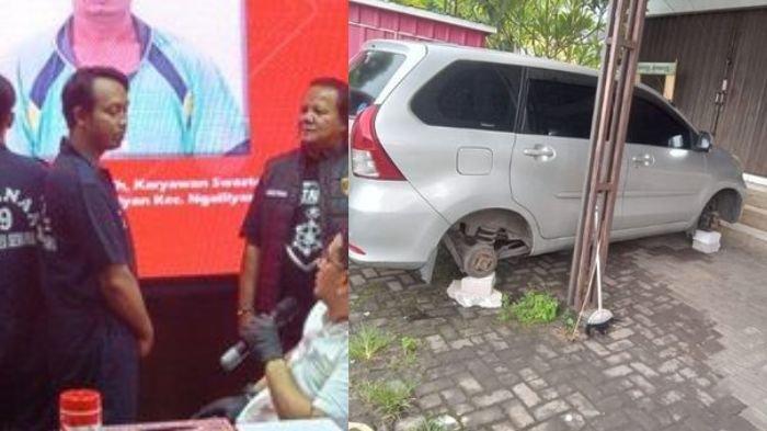 Aksi Pencuri Ban Mobil Di Semarang Terbongkar, Gunakan Batako Sebagai