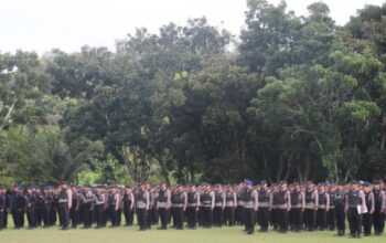 Antisipasi Gangguan Kamtibmas, 120 Personel Polda Kalteng Diperbantukan Ke Lamandau