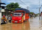 Banjir Parah, Arus Lalu Lintas Kudus Pati Dan Kudus Grobogan Terganggu