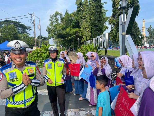 Cfd Alun Alun Kajen Jadi Ajang Satlantas Polres Pekalongan Edukasi Kesadaran