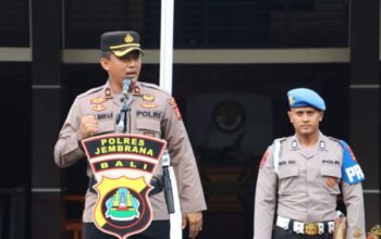 Disiplin Di Awal Pekan, Polres Jembrana Adakan Apel Jam Pimpinan