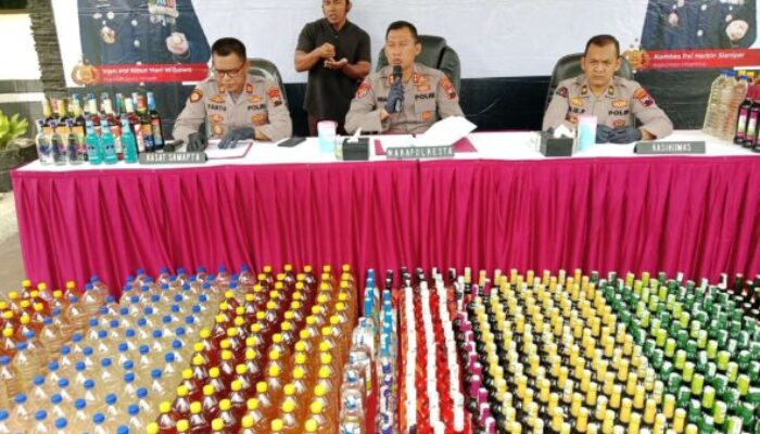 Polresta Magelang Sita 1.037 Botol Minuman Keras, Waspadai Peredarannya