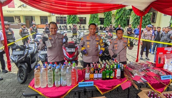 Polrestabes Semarang Rilis Hasil Operasi Miras dan Premanisme Sambut Ramadan