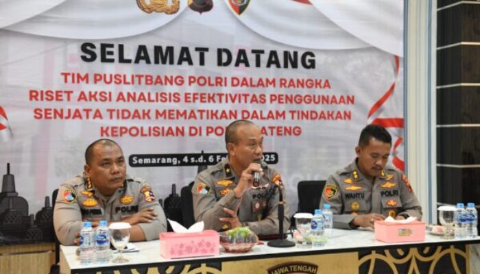 Instruksi Kapolri: Riset Penggunaan Senjata dalam Tindakan Kepolisian Difokuskan di Jateng dan Jatim