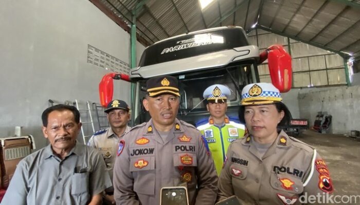 Tim Gabungan Polda Jateng Periksa Kesiapan Armada Bus untuk Mudik Lebaran