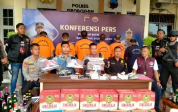 Jelang Ramadhan, Polres Grobogan Rilis Pengungkapan Kasus Kriminal